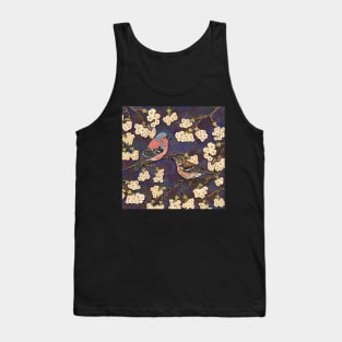 Chaffinches in Cherry Blossom Tank Top